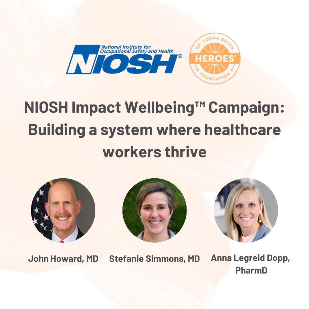 Together with @NIOSH, we recently released the Impact Wellbeing Guide, which provides hospital leadership with step-by-step guidance to make operational changes that improve healthcare worker wellbeing within their hospitals. ashp.org/professional-d…