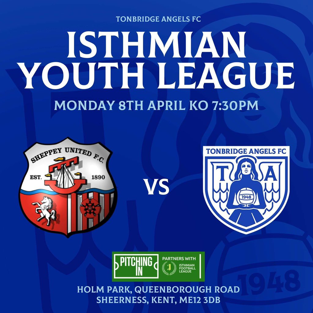 NEXT UP: After a short break between fixtures we head to Sheppey United on Monday evening looking to push into the top 3 with 2 games remaining this season!🔵⚪️