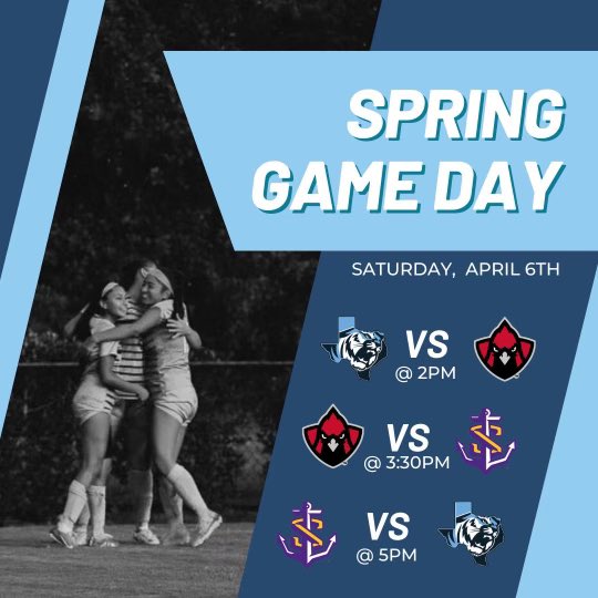 Come out tomorrow and watch as we take on @wsoc_lsus and @tvcc.soccer in our annual Spring Games 🤩