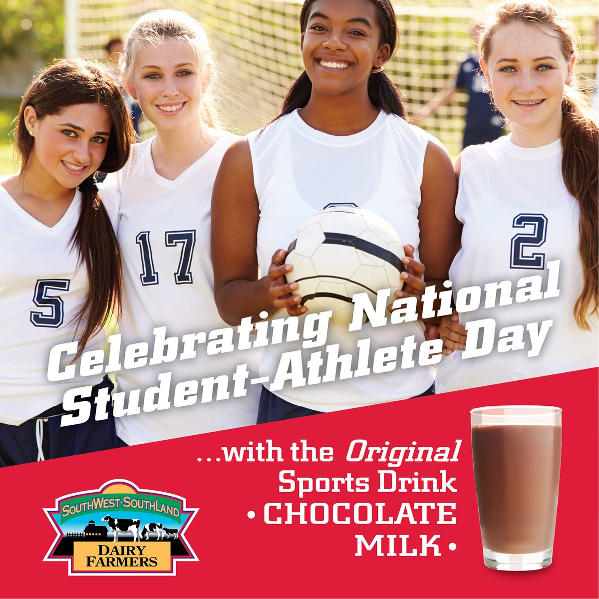 Celebrating #NationalStudentAthleteDay with dairy for the win!