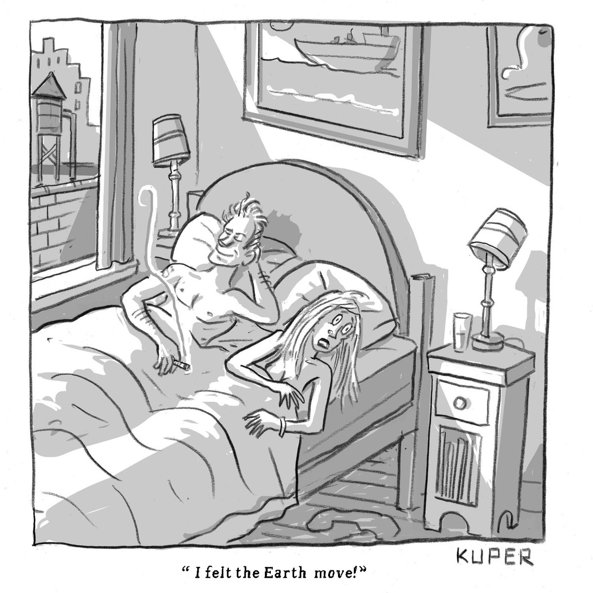 A Climactic Morning! Earthquake in Manhattan! Today's @NewYorker bonus cartoon