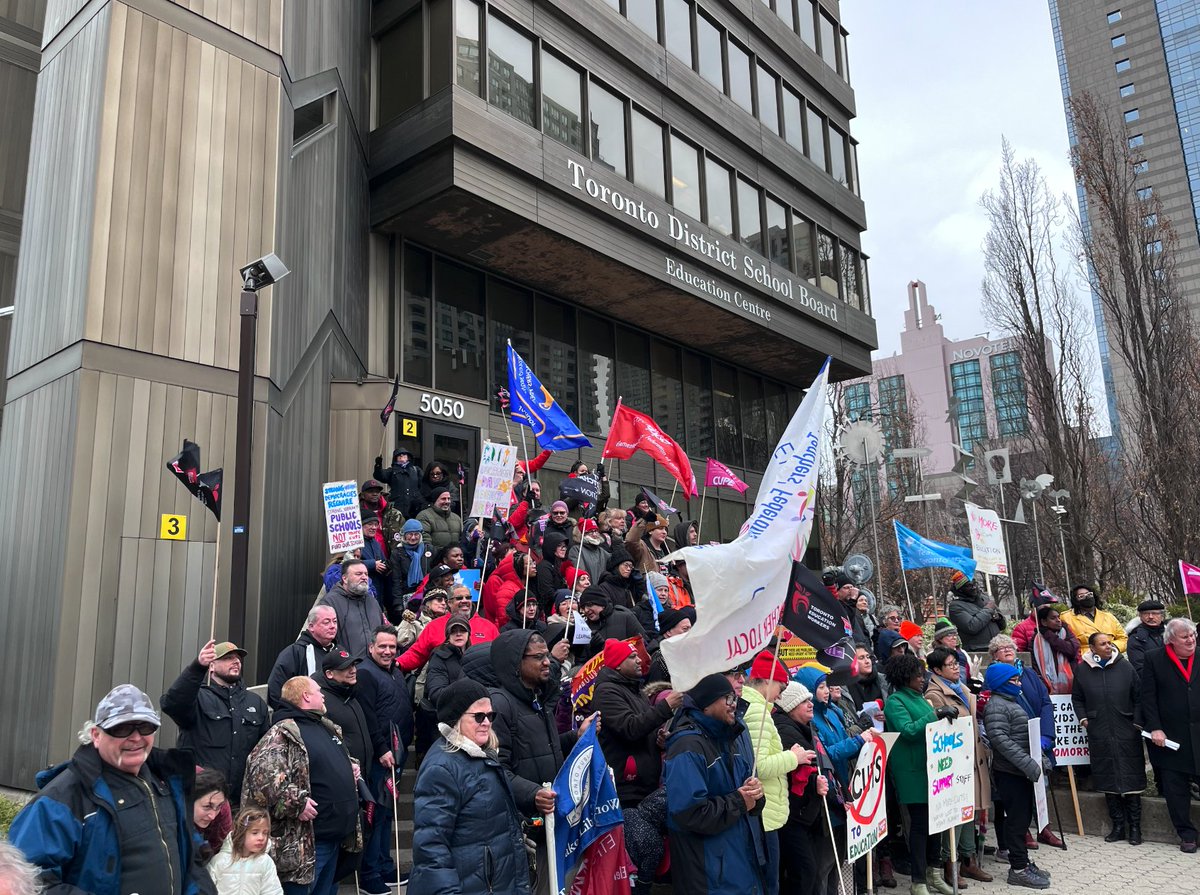 After this week's rally against Conservative MPP cuts to education with @torontolabour, @ElemTeachersTO, @cupe4400 & @OSSTFtoronto our voices were heard loud and clear – we will Speak Up and Speak Out to protect quality publicly-funded education!