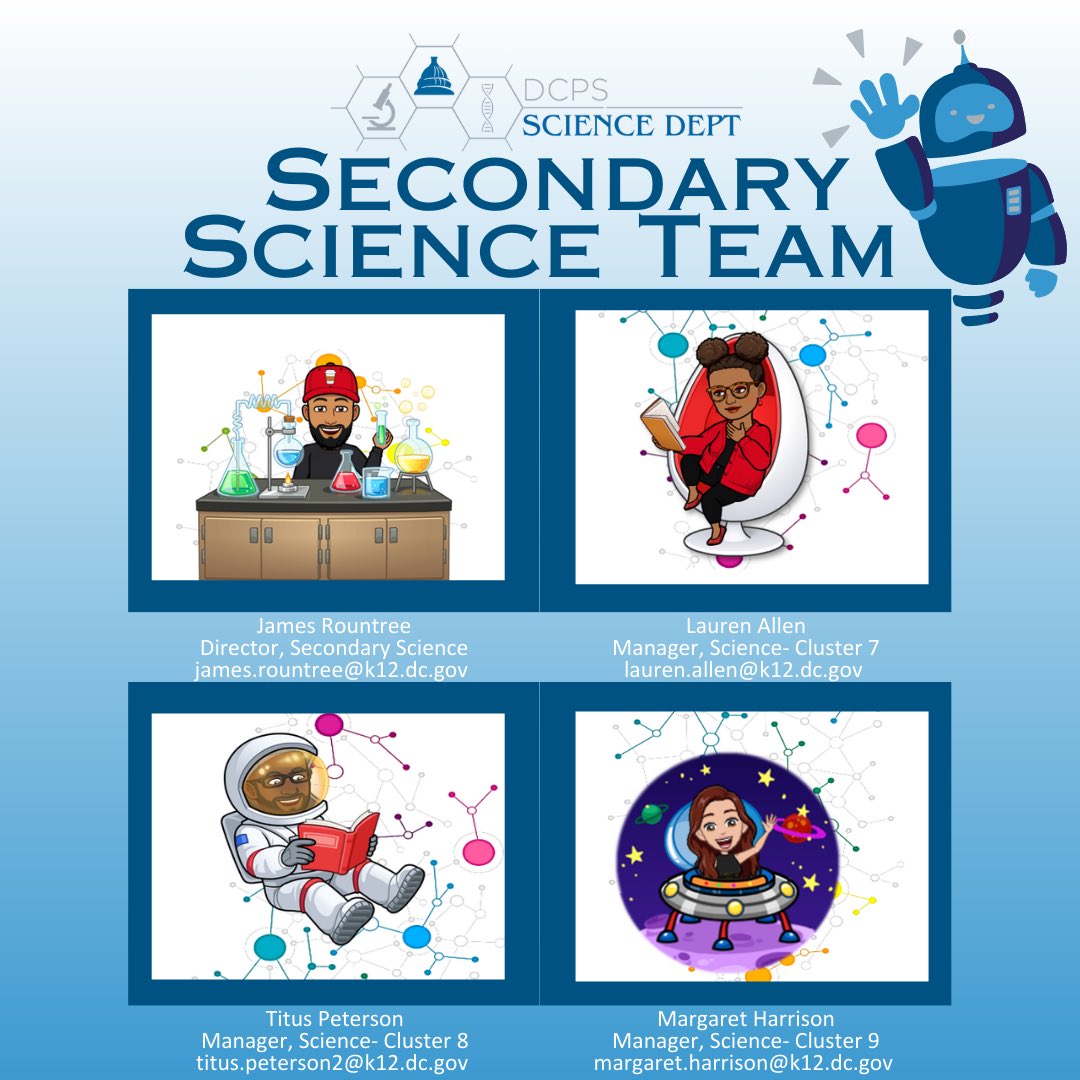 DCPSCurriculum's tweet image. Happy Earth 🌎 Month from the @dcpublicschools Secondary Science Team! We’re here to introduce ourselves and remind you to join us in kicking off Earth Month by safely 🕶️ enjoying the Solar Eclipse 🌘 on Monday, 4.8.2024! For safety tips, visit @NASA! #DCPSCurriculum