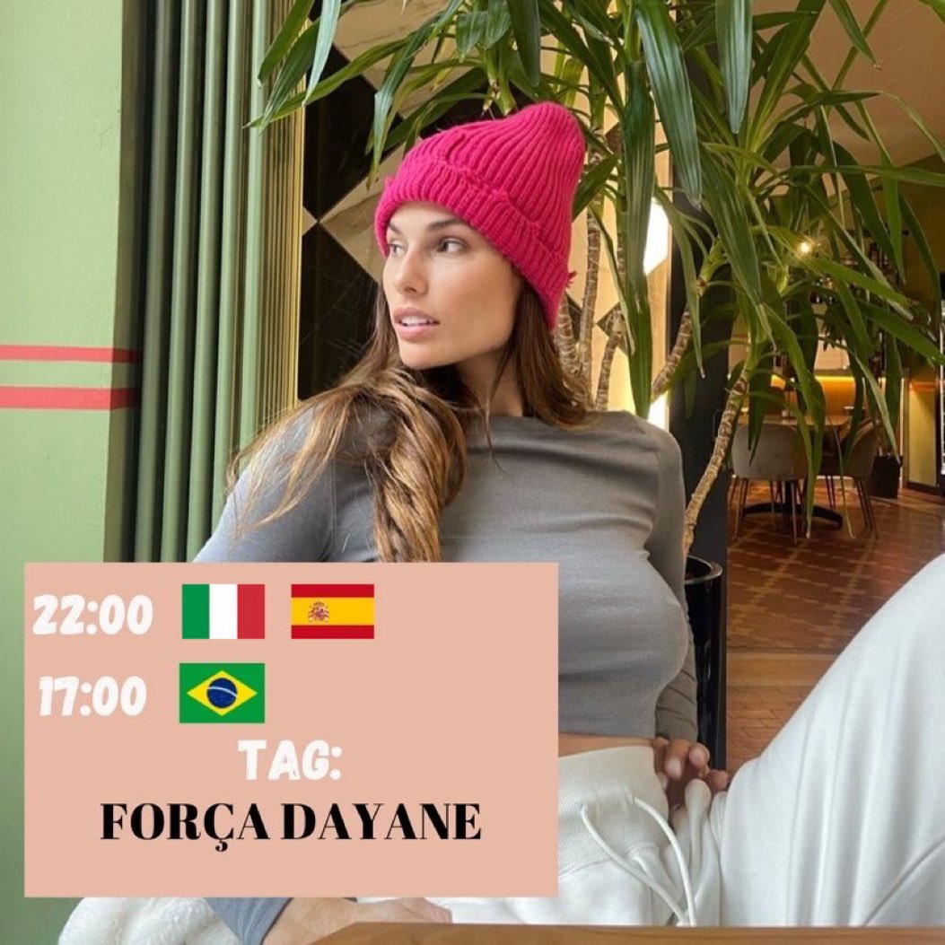 BOA tarde #MELLOS 🐬🍷
Vamos dá aquela força pra nossa Protagonista Hoje ❤️ Vamos Coloca o VPN pra funcionar e Vamos Juntos 🥰
FORÇA DAYANE 
FORÇA DAYANE