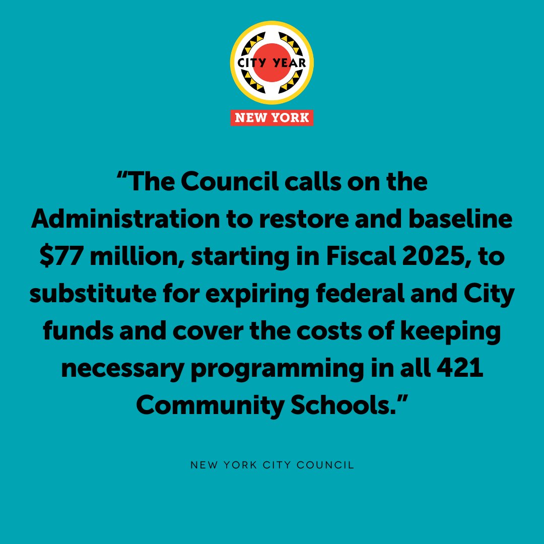 #CommunitySchools improve student well-being and academic outcomes. Thank you, @NYCCouncil, for prioritizing community schools in your response to next year's budget.