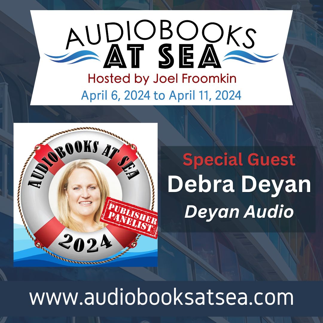 Our very own Deb and Tanya will be on board this week during #AudiobooksatSea hosted by @joellesliefro! What an amazing storytelling adventure. Deb is honored to be a panelist on this trip and Tanya will be there to offer her amazing narrator coaching skills. See you there!