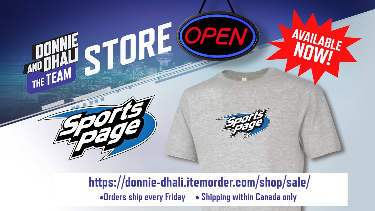 Our throwback Sports Page shirt is now available to order! donnie-dhali.itemorder.com/shop/product/3… You can also grab one from the Waddling Dog pub as well!