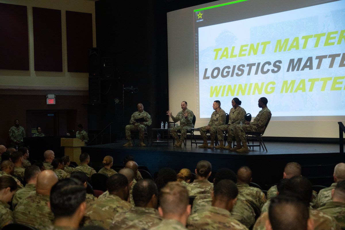 SCoE_CASCOM's tweet image. #Today, #CASCOM hosted the Sustainment NCO Townhall led by Command Sgt. Maj. Jimmy Sellers, Army Materiel Command CSM, at the Beaty Theater on Fort Gregg-Adams.

#PeopleFirst #SupportStartsHere #TalentManagement #WinningMatters #BeAllYouCanBe
