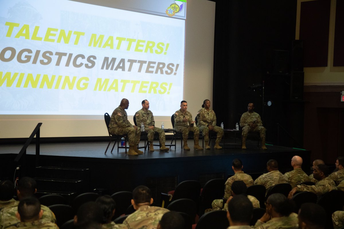 SCoE_CASCOM's tweet image. #Today, #CASCOM hosted the Sustainment NCO Townhall led by Command Sgt. Maj. Jimmy Sellers, Army Materiel Command CSM, at the Beaty Theater on Fort Gregg-Adams.

#PeopleFirst #SupportStartsHere #TalentManagement #WinningMatters #BeAllYouCanBe