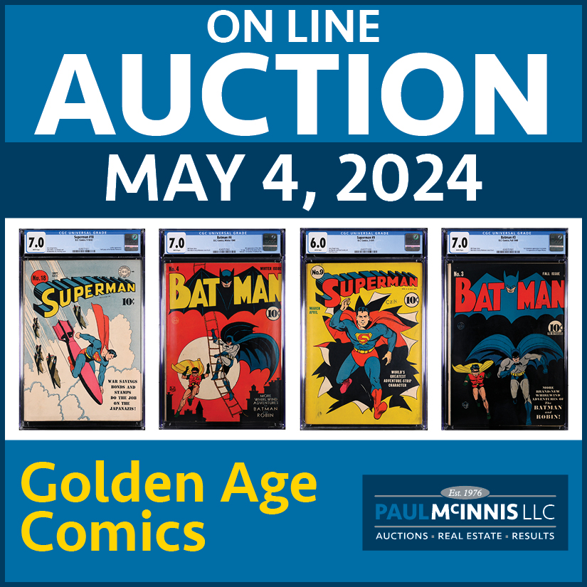 Sharing on behalf of our friends over at #PaulMcInnisAuctions 🚨 Auction fresh to the market, golden age #Batman and #Superman comics! Check cgc.click/PM 💥