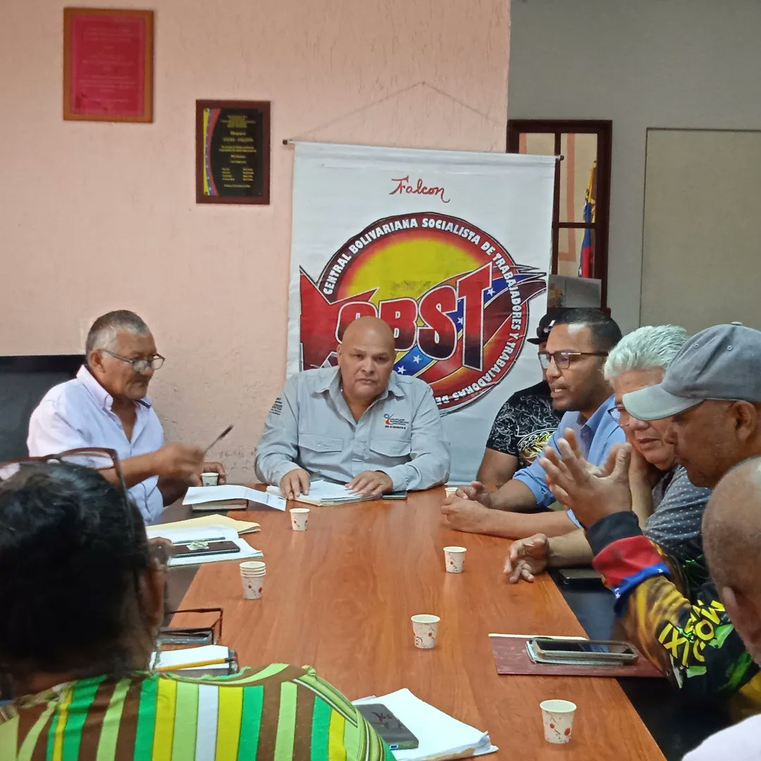 CBSTinfo's tweet photo. del próximo proceso electoral del 28 de Julio además de la presentación de la Memoria y cuenta del período 2023 donde en Consejo Central de Trabajadores se conversaron entre otros temas la actualización de los sindicatos afiliados y sus nóminas
#CBSTFalcon 
#VenezuelaAntiFascista https://t.co/GCmmzCBM1R
