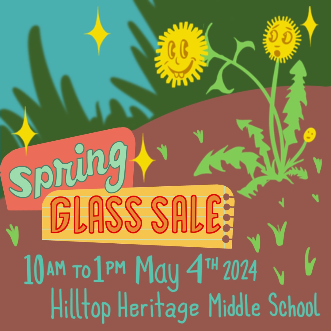 HILLTOP ARTISTS SPRING GLASS SALE | SATURDAY, MAY 4 | 10 AM - 1 PM Reservations are filling up fast so register now for your free tickets! 🌸 Immerse yourself in the beauty of spring with our stunning glass creations. Get your tickets—hilltopartists.org/events/2024-sp…