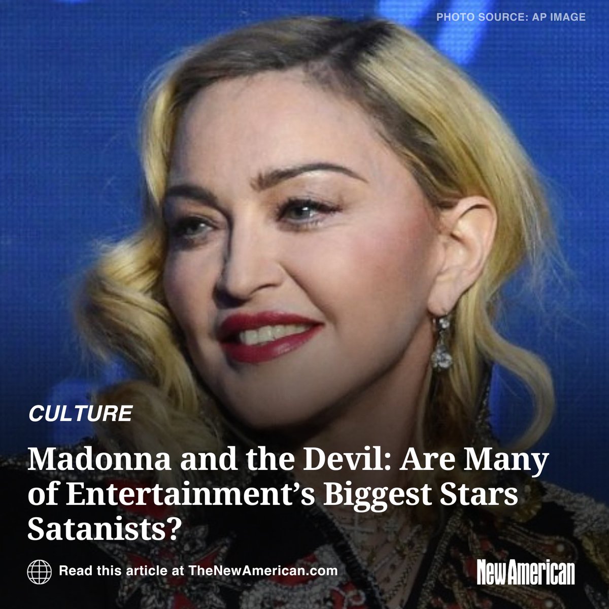 How MANY entertainers in Hollywood are SATANISTS?! 😐

A good example is the 2016-2021 series #Lucifer; a more recent one is a #concert put on by aging pop star #Madonna, an event including a reportedly blasphemous use of a prayer hymn that narrates Jesus’s crucifixion. 👀

Of…