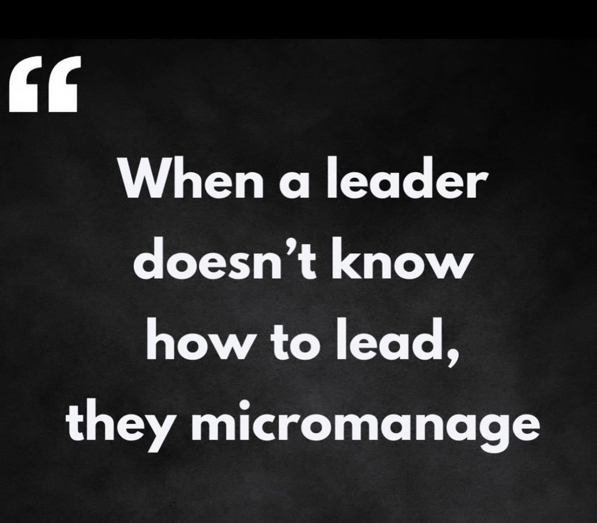 Leadership vs. management.