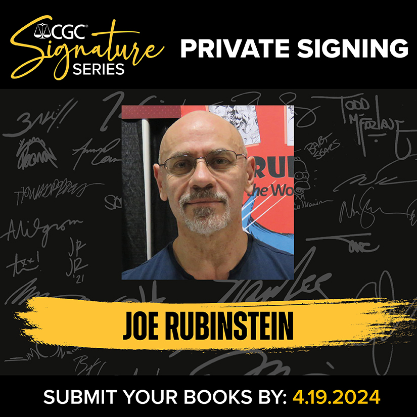 Oh snap! 🤌 Did you think you could only submit #Wolverine keys for @CGCSigSeries’ #Wolverine50thAnniversary signing? Realize reality on today’s #SignatureSeriesSaturday and prep all of your #JoeRubinstein books for the creator to sign or Remarque. Info cgc.click/wolverine ✍️