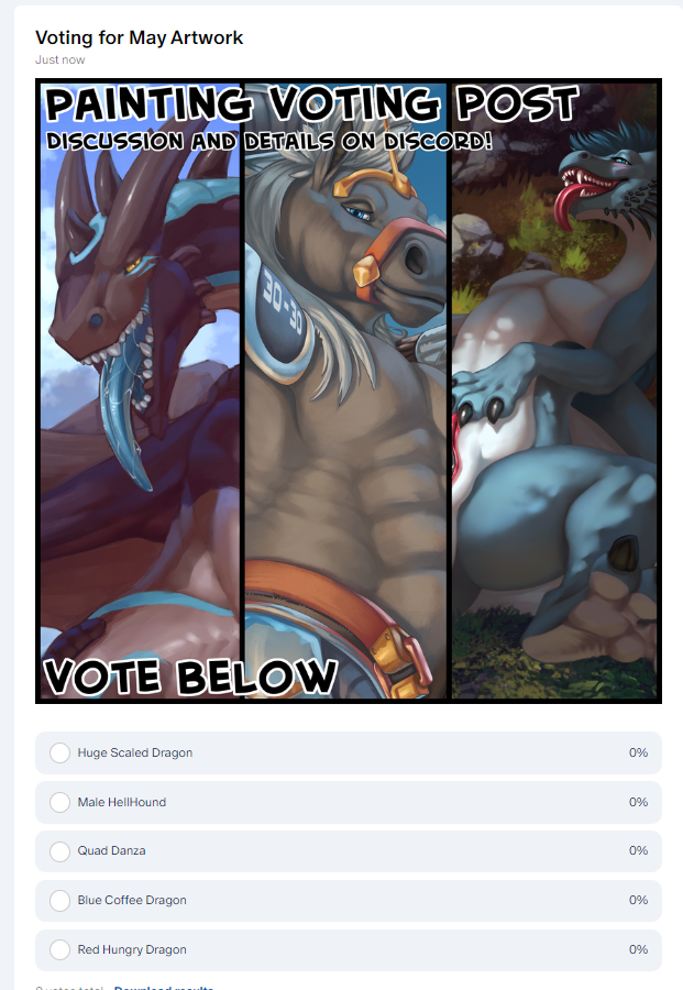 For $15+ patrons I have some horny art voting choices this month ;3 patreon.com/posts/101784333
