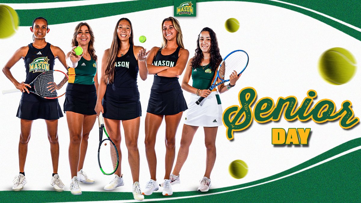 Celebrating 5⃣ Patriots in pre-match ceremony 💚💛
📅 Saturday, April 6 at 11 am
🆚 <a href="/HowardBison/">Howard University</a> 
📍 George Mason Tennis Complex
📰 bit.ly/3xpi9kh