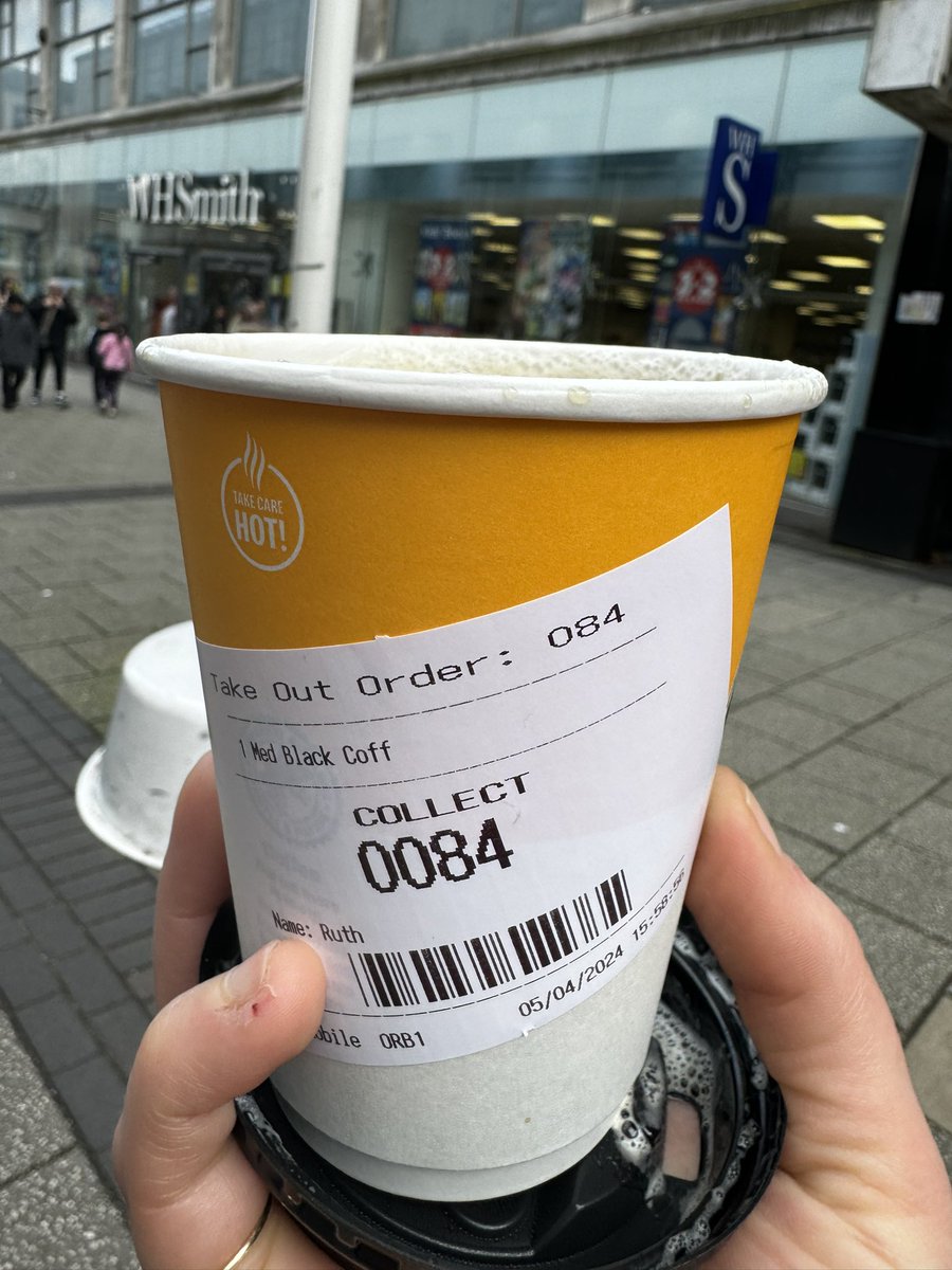 ruthlockyer's tweet photo. @McDonaldsUK hi, I’m intolerant to dairy, so ordered my coffee black. Checked sticker, it’s my order, take mouthful, it’s white coffee and makes me feel ill. If I had an allergy it would be a whole lot more serious! https://t.co/Mk1PwVpoNF