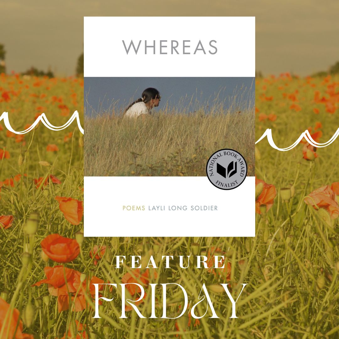 UIResHallLib's tweet photo. This Feature Friday, treat yourself to the lovely verses of Layli Long Soldier in her compilation of poetry "Whereas" in which she examines the intersection of language and identity as a dual citizen of the Oglala Lakota Nation and the U.S. #RHL #Libraries https://t.co/6IaQ55mUbK