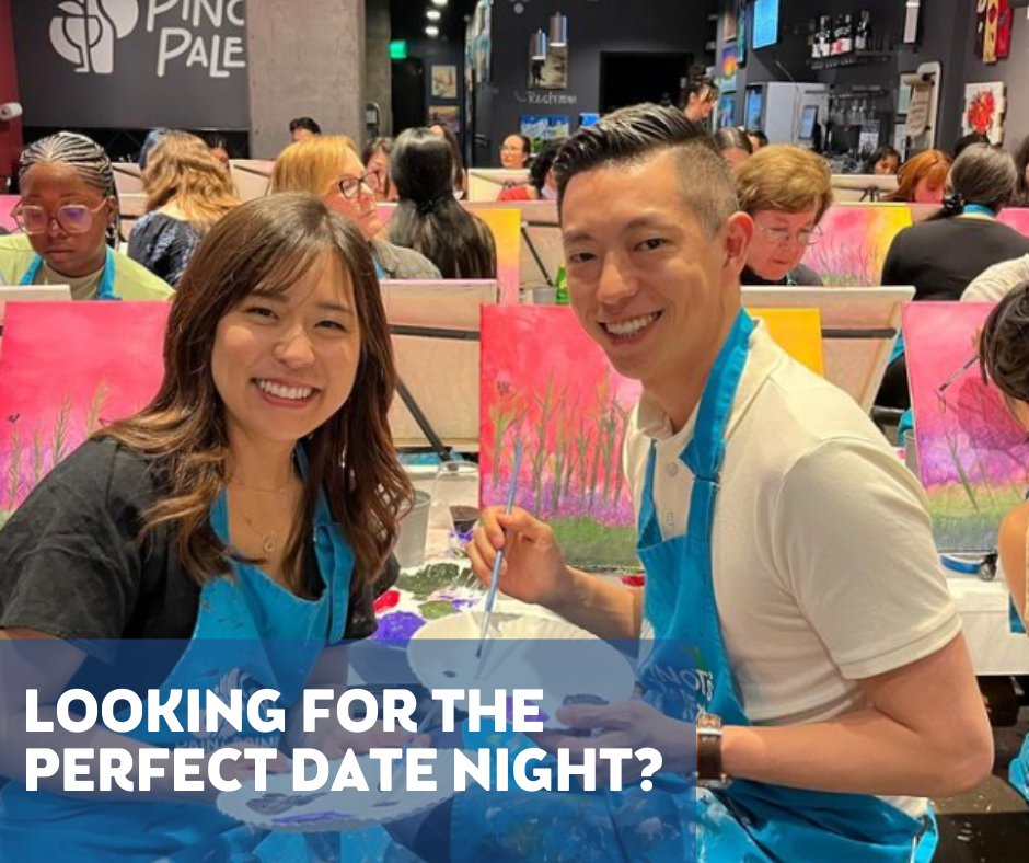 Hint, hint! Tag your partner and drop a gentle reminder to book your next date night at Pinot's Palette. 🎨🖌️