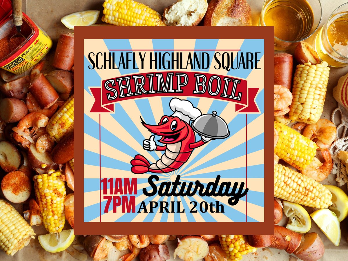 The music will be live, but not the shrimp, at #HighlandSquare. Join us for our 2nd annual #ShrimpBoil on Saturday, April 20, 11am to 7pm at 907 Main Street in Highland, IL.

No tickets are required. This is a FREE EVENT for all to enjoy. Pay for whatever beer and food you like!