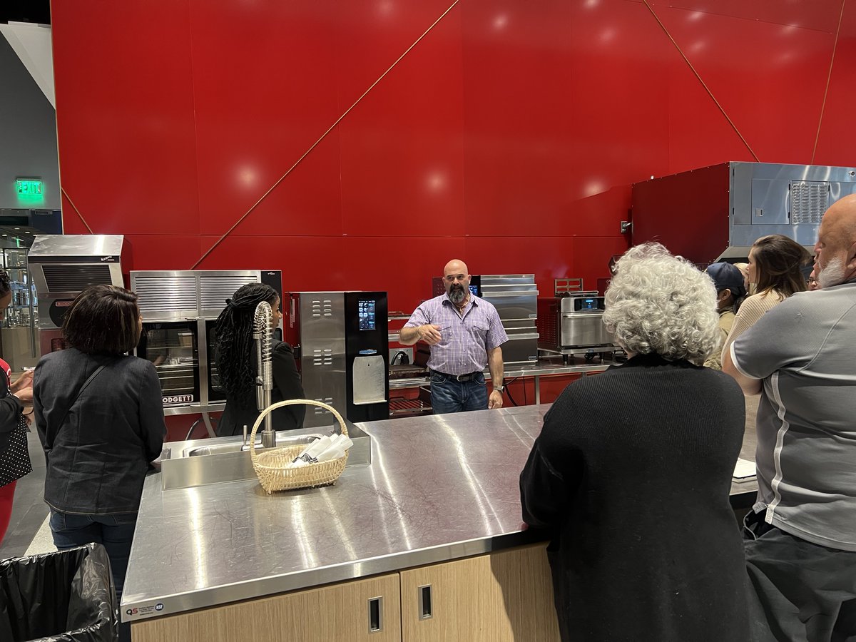 Our Assistant Director, Alicia, and Culinary Trainer, Chef Anthony, spent the day at the Middleby Innovation Kitchen, learning about different types of equipment to improve operational efficiencies and collaborating with 15+ other districts across the DFW area! #haveadeliciousday