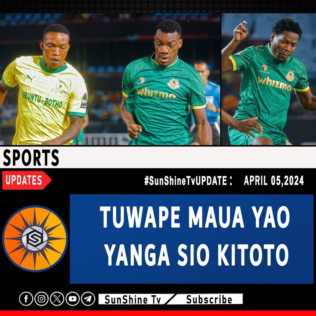 SunShinetv__'s tweet photo. Tuwape maua yao Yanga Africa maana sio kwa mpira huu sio kitoto 
🔰💚🧡
#sunshinesports1 https://t.co/48zZO56SJ5