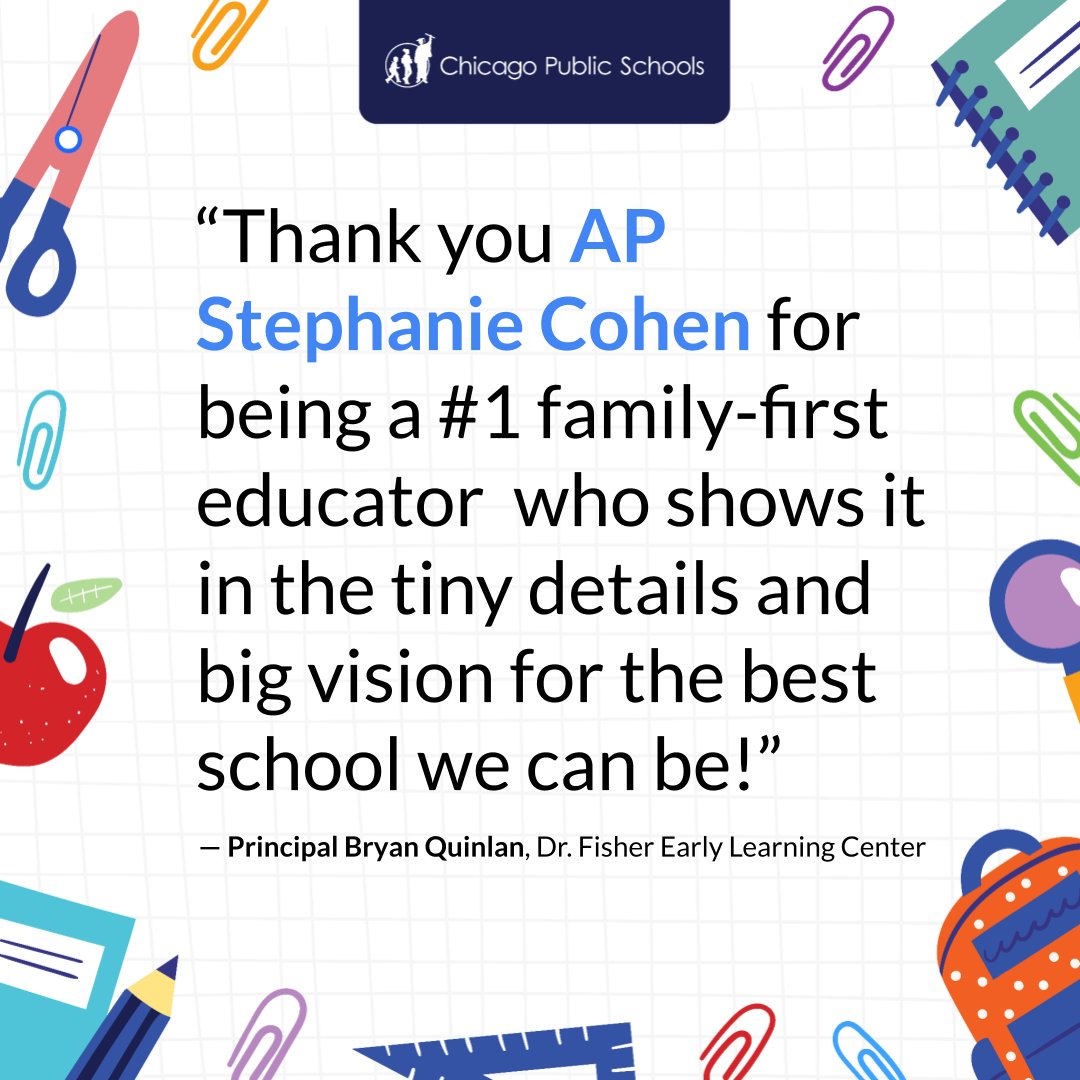 CpsLeaders's tweet image. Here are some more kind words from a few of our amazing principals about their equally amazing APs! #CPSrunsonAPs #APpreciationWeek #TheBestLeadWithCPS