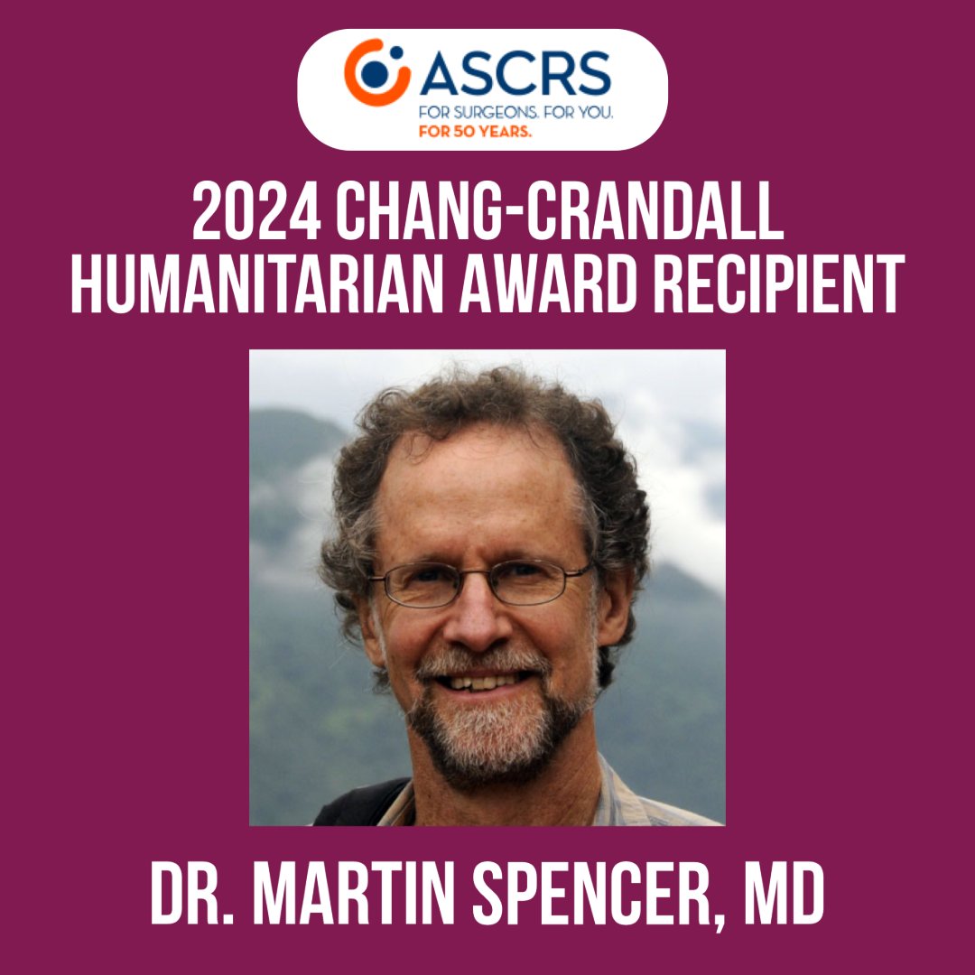 SEVA FOUNDATION (@seva_foundation) on Twitter photo We’re elated to see Dr. Marty Spencer as the 2024 ASCRS Foundation Chang-Crandall Award recipient 👏
A Seva board member and volunteer ophthalmologist,
Dr. Spencer’s extensive career and contributions are honored with this recognition: ascrs.org/news/foundatio… We’re elated to see Dr. Marty Spencer as the 2024 ASCRS Foundation Chang-Crandall Award recipient 👏
A Seva board member and volunteer ophthalmologist,
Dr. Spencer’s extensive career and contributions are honored with this recognition: ascrs.org/news/foundatio…