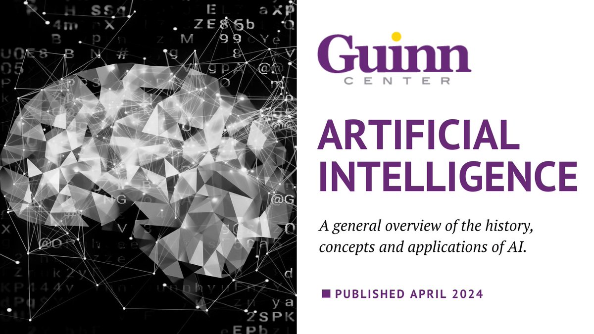 This spring, we're releasing a series of briefs to outline the common uses, benefits &amp; risks of #AI and its implications in education, healthcare, elections, workforce, and more. 

But first -- let's start with the basics.