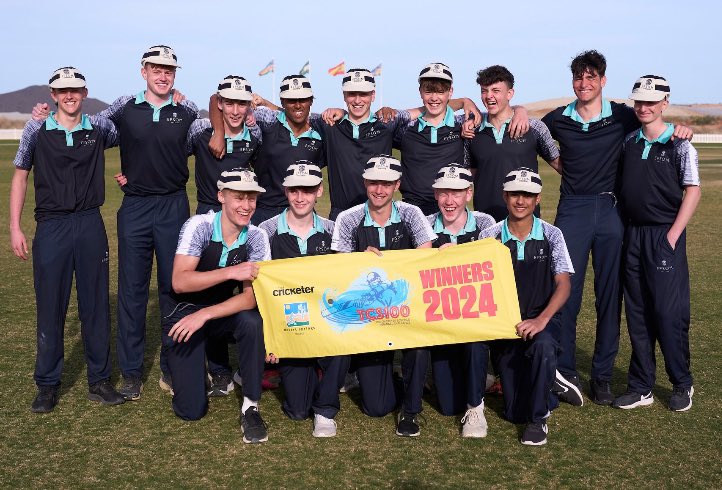 Well done to the Boys 1st XI cricket side on winning the 2024 @TheCricketer100 tournament. 5 wins out of 5 & ideal preparation for the season ahead. @DSCricketSpain @schools_cricket @EpsomC_Sport