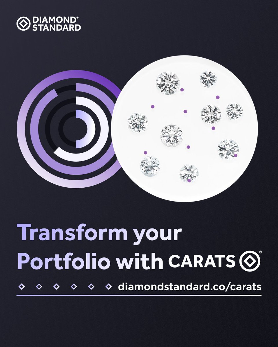 DiamondStandard's tweet photo. Looking to diversify your portfolio?

Discover how you can diversify your investments with CARATS from Diamond Standard. Uncover a modern approach to investments at https://t.co/ReNh02v51e.

#SmartInvesting #FutureOfAssets #CARATS https://t.co/m3KDpFGz1T