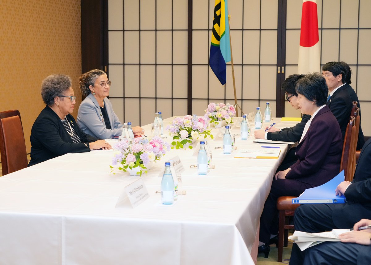 #FLASHBACKFRIDAY: Highlights from @SG_CARICOM visit to 🇯🇵 for the official launch of the Japan-CARICOM Friendship Year on 25-26 March 2024. Read full story at: ow.ly/THoK50R9AUF 📸 @MofaJapan_en #JAPANCARICOM2024 #JAPANCARICOMFRIENDSHIPYEAR