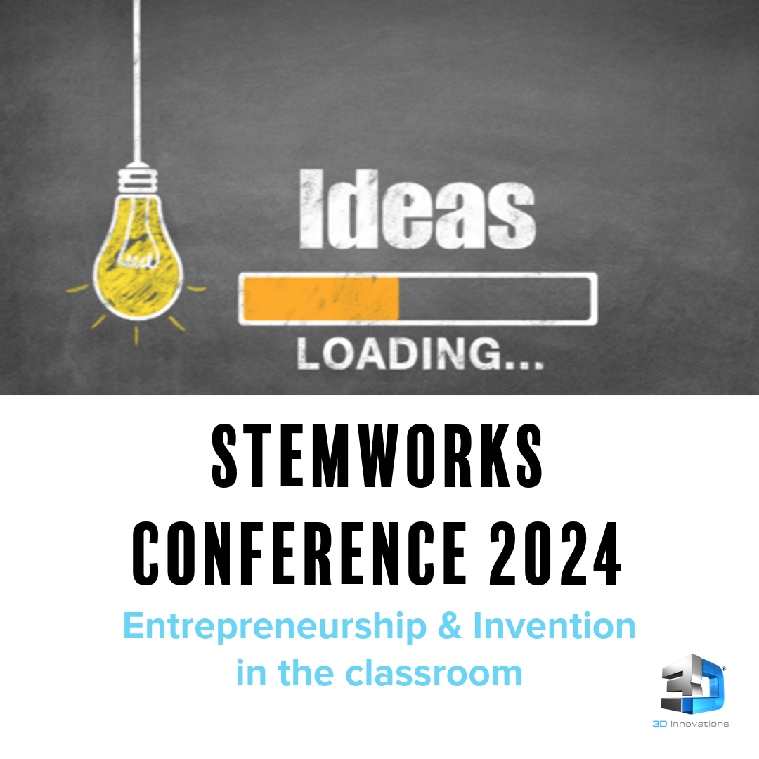 Starting now! Invention + Entrepreneurship in the classroom. Learn about how to transition your ideas into inventions. #3DInnovations #STEMworks #STEMworksHawaii #STEMworksConference2024 #Invention #Entrepreneurship #3DCAD