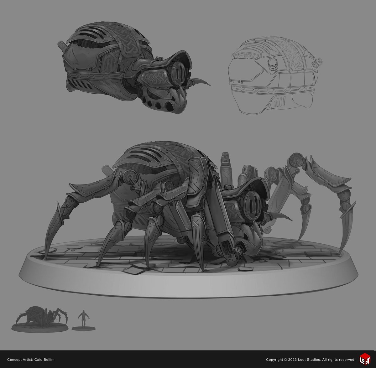 CaioBellim's tweet photo. "Tracking Spider" concept for Loot Studios
AD: Alvaro Ribeiro, Guilherme Motta

Full post: https://t.co/YrifTcDCPI https://t.co/x3isctFxfa