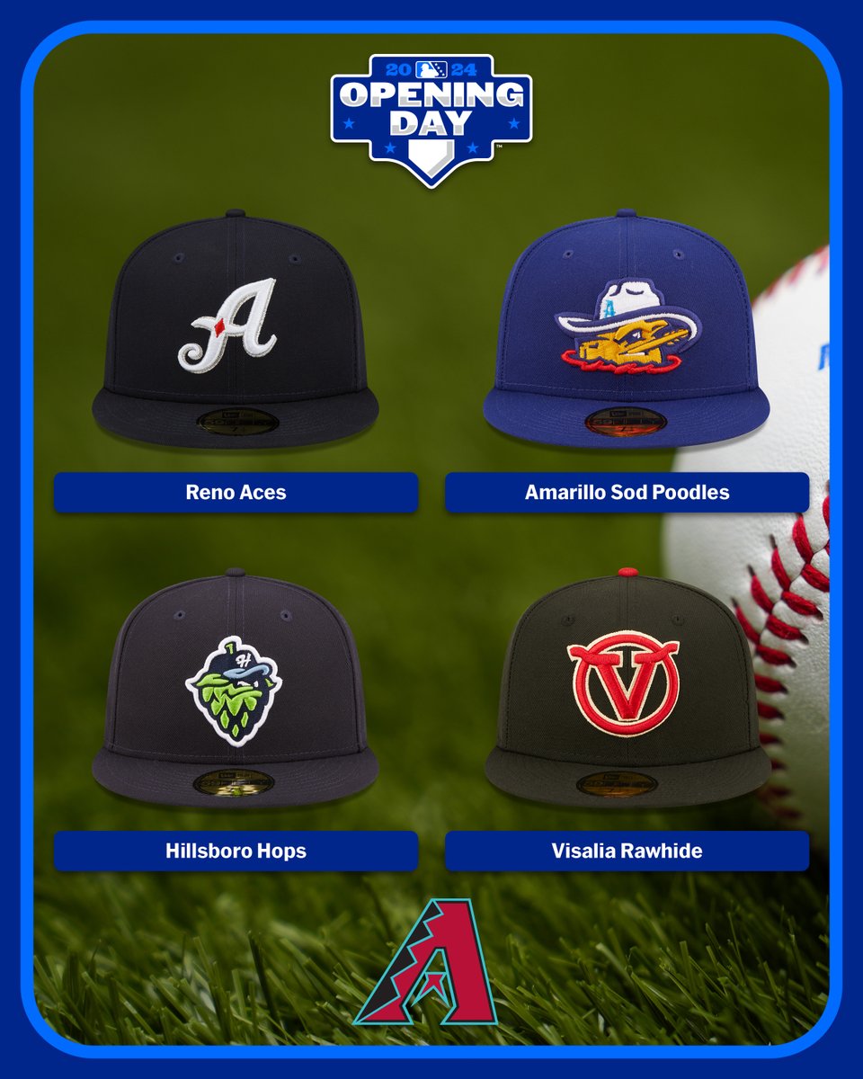 Good luck to all of our affiliates this @MiLB season! Make us proud. 👊 @Aces | @sodpoodles | @HillsboroHops | @VisaliaRawhide