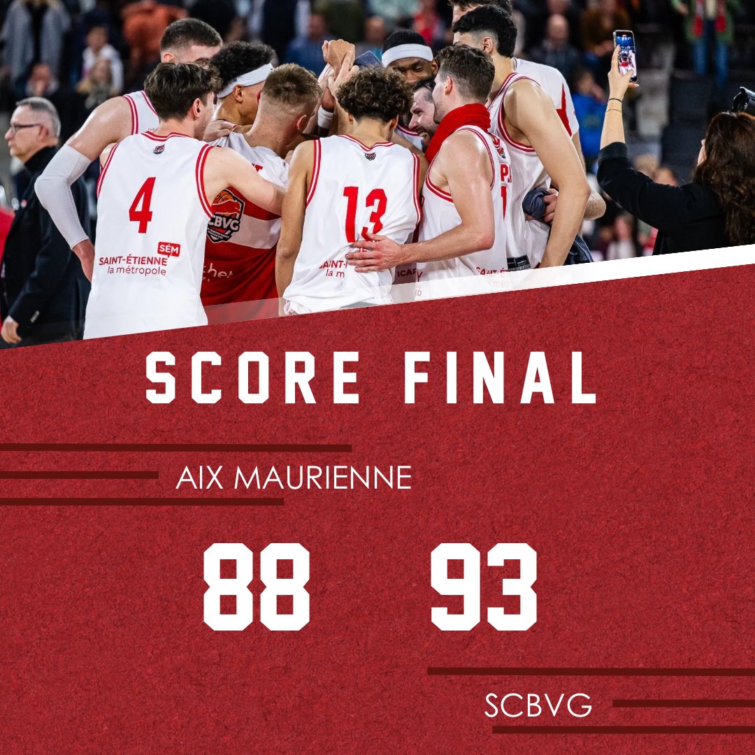 scabbasket's tweet photo. ๐๐๐๐ ๐๐ผ๐๐พ๐ โ๏ธ
ProB - J28
QT1โช๏ธ QT2โช๏ธ QT3โช๏ธ QT4๐ด
@amsbofficiel 88-93 @SCBVG
โ
Le SCBVG retrouve la victoire ร lโextรฉrieur face ร Aix Maurienne !! ๐ฅ
#GoSCBVG #ProB https://t.co/LC8uK5LeJM