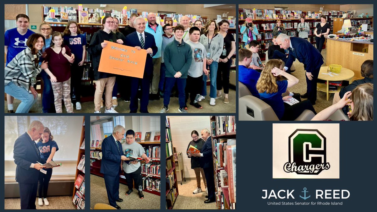 Wonderful meeting with Principal Spas & students at @CharihoRegional High School this morning! Special thanks to Mr. Levcowich’s class for showing me around the school library and the lively Q&A. Go Chargers!