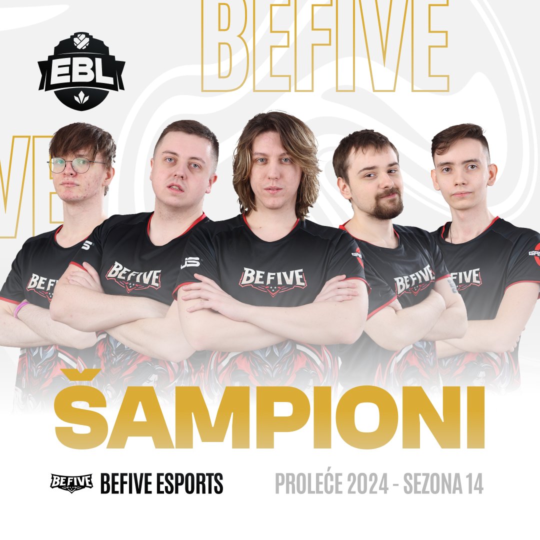 EBL Spring Split 2024 šampioni 🏆 Od 0-2 do 3-2, kakav comeback 🔥🔥 @lolFalleo 🏆 @PentaAiM 🏆🏆🏆🏆 @tibort5 🏆 @pl0xielol 🏆🏆 @ThomasFatelol 🏆