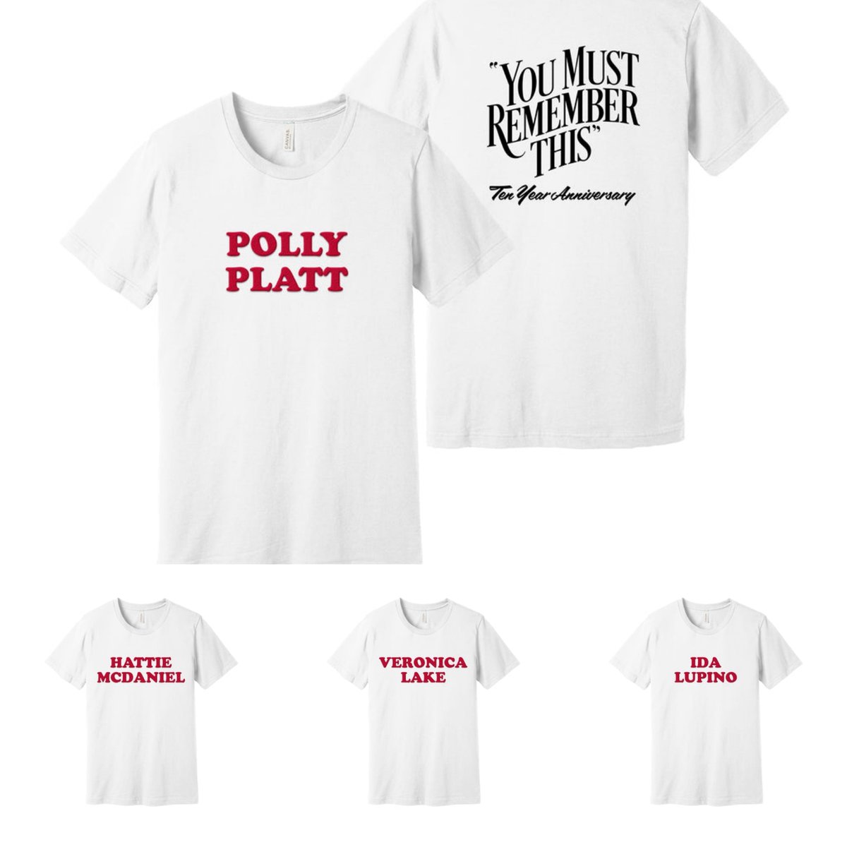 Our 10th anniversary @RememberThisPod t-shirts are available for pre-order! If the size you need is sold out in the style you want, you can request to receive a notification when they are restocked. Get yours now: youmustrememberthispodcast.com/shop