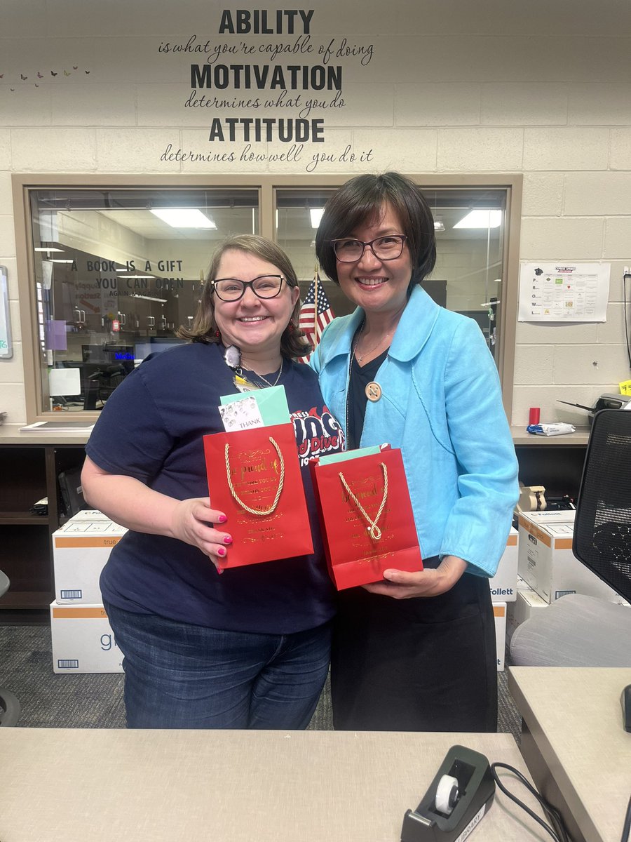 We were able to celebrate #NationalLibraryDay with our awesome library staff! We love and appreciate all that you do for our school.