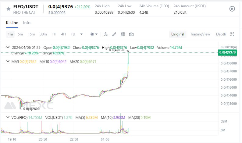 FIFO pumpy no dumpy 

200% on <a href="/MEXC_Official/">MEXC</a> since our last call! 

all eyes on cat 👀