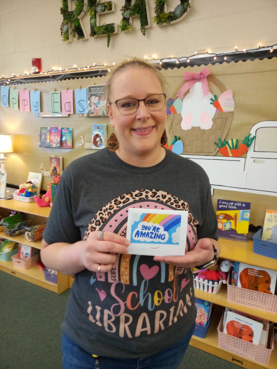 Congratulations to Mrs. Powers, Mrs. B, and Mrs. Coady on winning an Amazon gift card for having 95% or more attendance for the month of March! #Strivefor5 #AttendanceMatters #OneTeam #GoWarriors