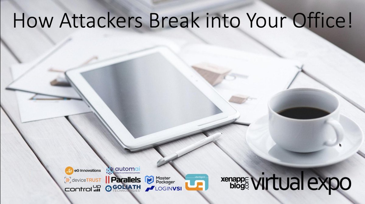Carl Behrent (@carlbehrent) on Twitter photo Always a great way to end another awesome #virtualexpo hearing <a href="/VDIHacker/">Patrick Coble</a> breaking into your office! <a href="/xenappblog/">Trond Eirik Haavarstein</a> Always a great way to end another awesome #virtualexpo hearing <a href="/VDIHacker/">Patrick Coble</a> breaking into your office! <a href="/xenappblog/">Trond Eirik Haavarstein</a>
