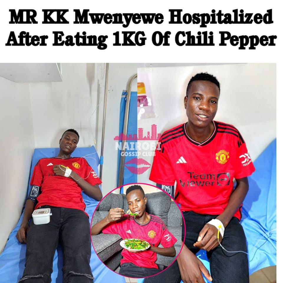 MR KK Mwenyewe Hospitalized After Eating 1KG Chili Pepper