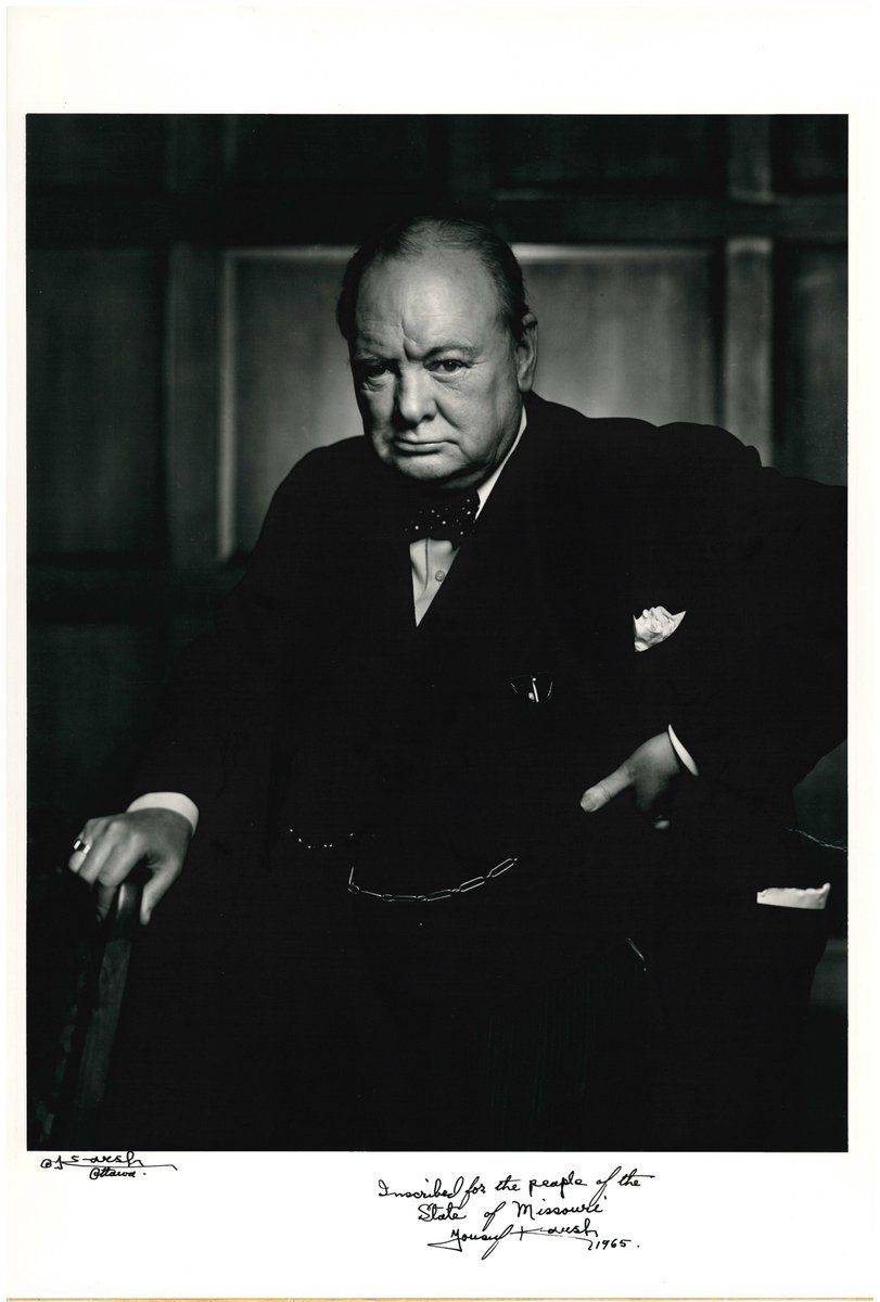 'I said, ‘Forgive me, sir,’ and plucked the cigar out of his mouth. By the time I got back to my camera, he looked so belligerent he could have devoured me. It was at that instant that I took the photograph.” Yousuf Karsh on his famous image of Churchill #ArchivesSnapshot 1965.11