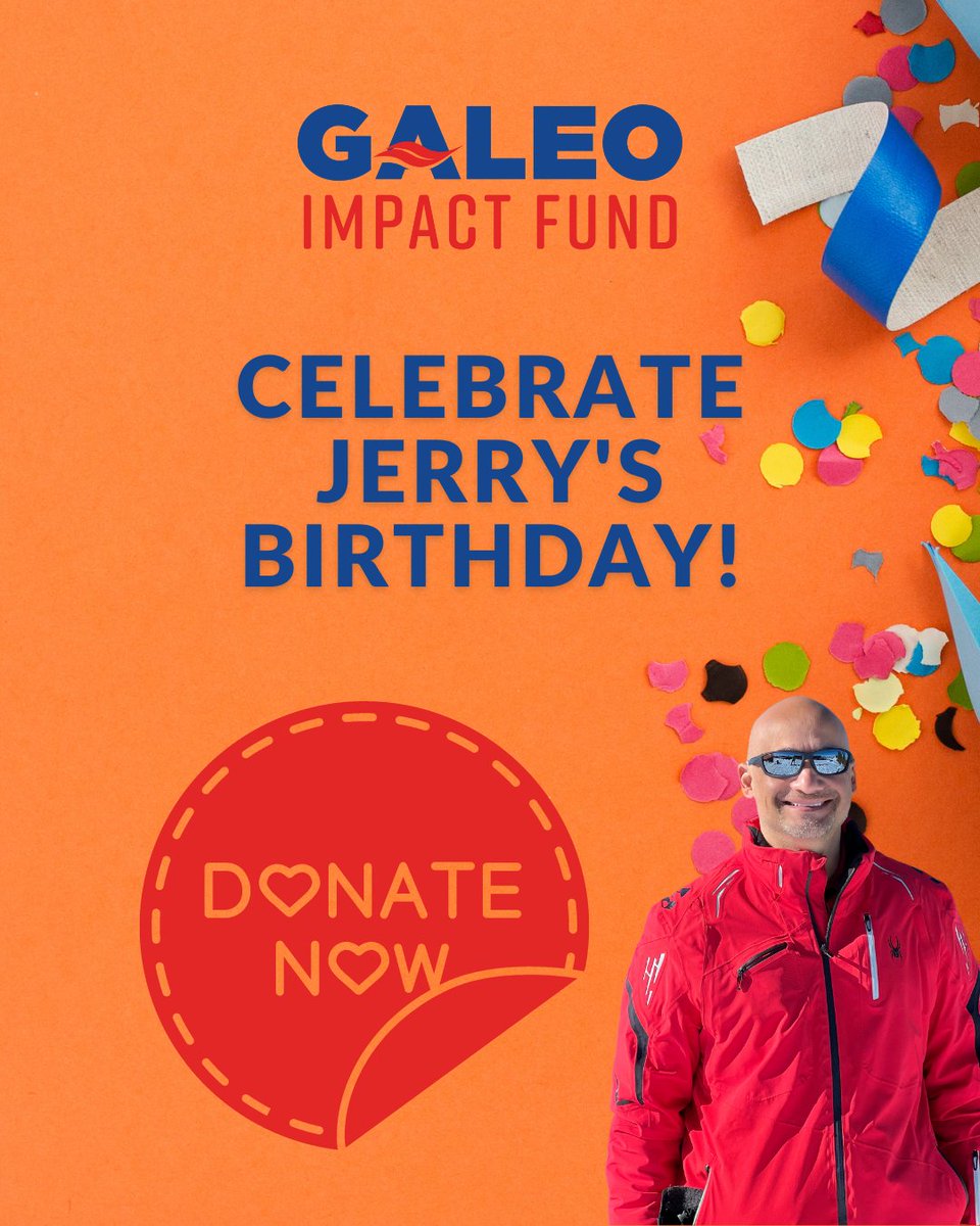 Happy Birthday, Jerry! 
 Our CEO, Jerry Gonzalez, is celebrating his birthday differently. In lieu of gifts, surprises, or parties, he wants one thing: your support for the GALEO Impact Fund. 

Please contribute today! bit.ly/4cIkXsX