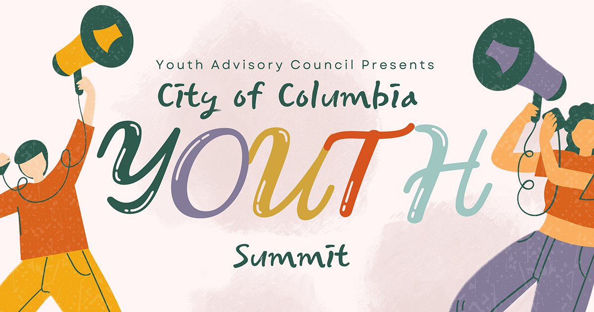 Join us Sunday, April 7, 2024 from noon to 2 p.m. at the ARC for the City of Columbia Youth Summit, presented by the Youth Advisory Council. More info at: tinyurl.com/FeatureStory-Y…