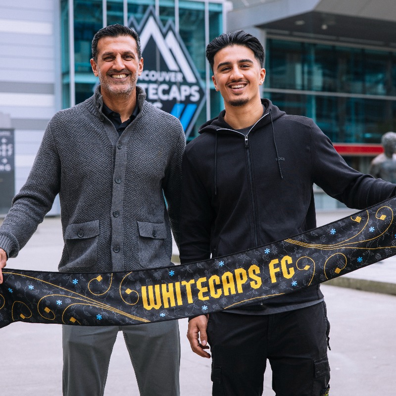 WhitecapsFC's tweet photo. "I think it was pretty special [...] for one of their boys to be playing at a high level."

This is the story of a kid from East Van who went to Punjabi school at the Ross St. temple, played pro for the 86ers, and now has a son following his footsteps at Swangard with @TSSRovers.