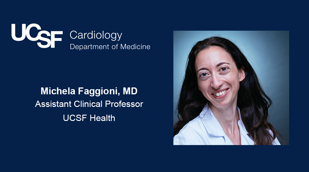 Welcome Dr. @MichelaFaggioni to #UCSFCardiology starting in Sept! Dr. Faggioni completed her cardiology fellowship at Univ. of Pennsylvania and is wrapping up an advanced fellowship in coronary & structural interventions. Excited to have her join our interventional faculty.